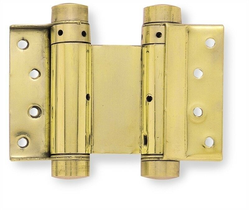 Double Action Brass Self Closing Spring Hinge - Pair