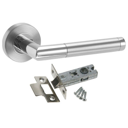 Exus Internal Door Handles Set - Door Handle Pack Including Tubular Latch EH0133