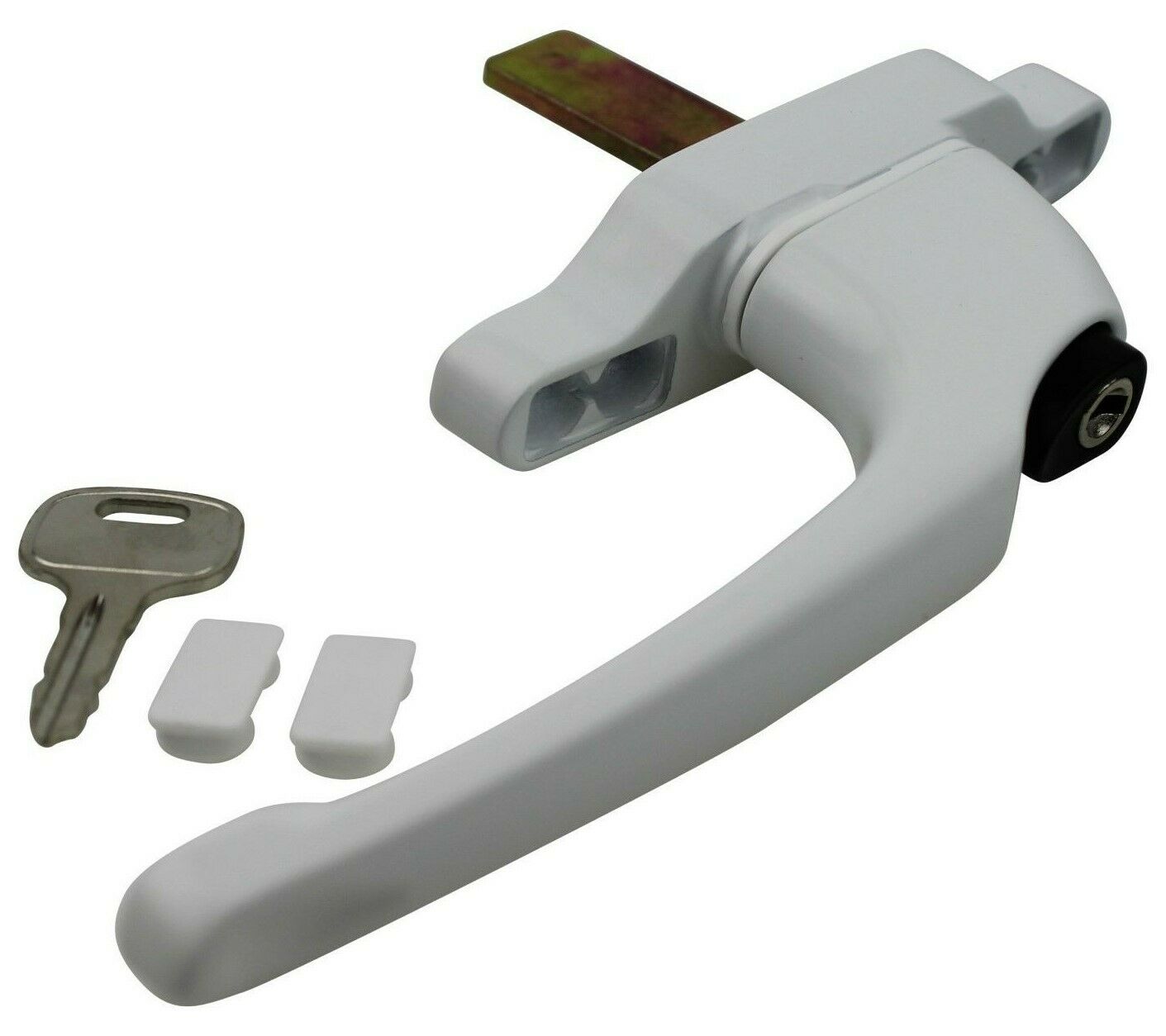 Cadenza Aluminium Window Handle Tongue (spade) Driven White Left Hand