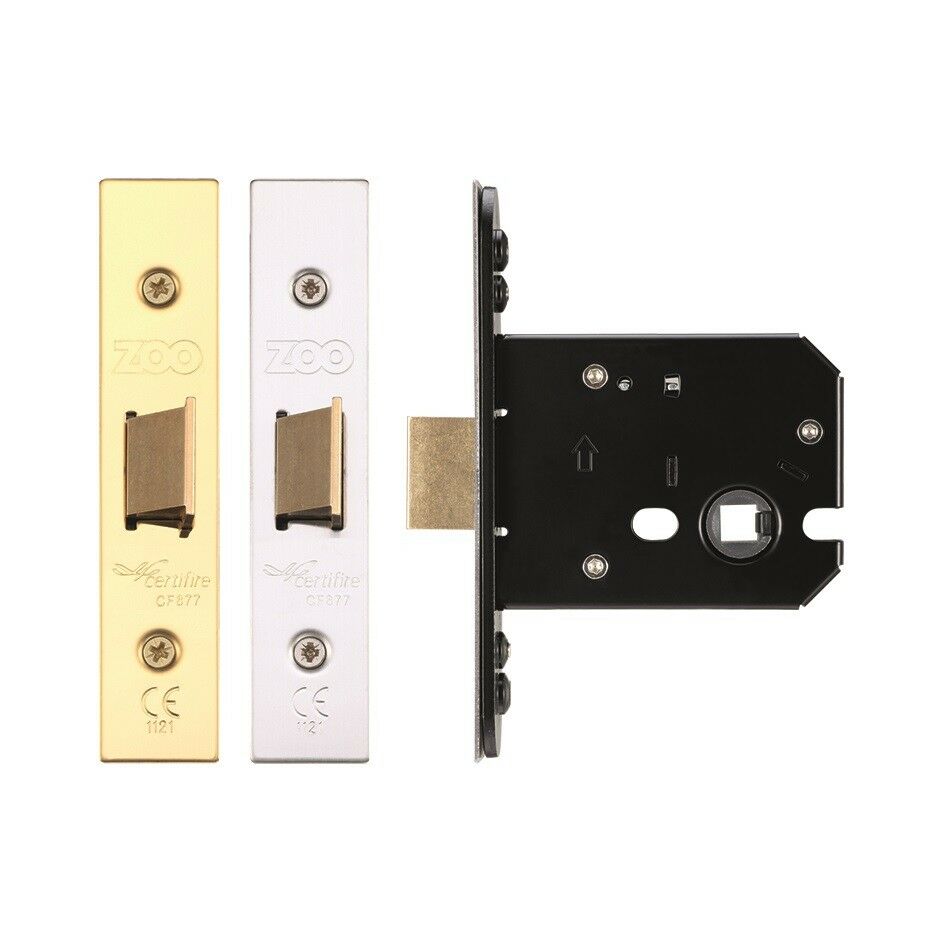 Flat Latch Case 67.5mm or 79.5mm Case Size (PVD Brass or Satin Stainless Finish)