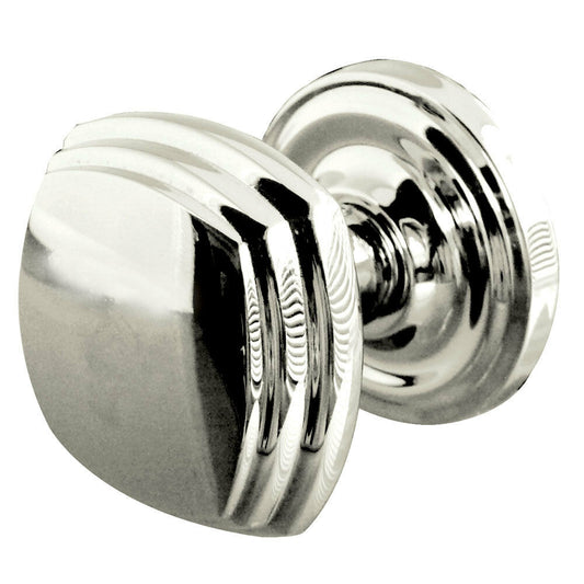 Stepped Mortice Door Knob Round Rose - Various Finishes