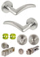 JIGTECH Quick Fit System VIPER Lever on Rose Door Handles Chrome / Satin WC Sets