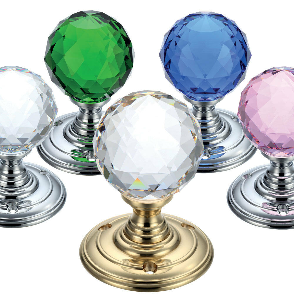 Fulton and Bray Ball Shaped and Faceted Mortice Door Knobs 55mm Various Colours