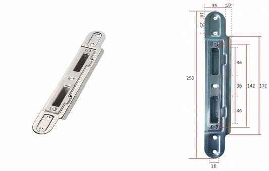 ERA Composite / Timber Adjustable Door Keep - Centre Latch & Deadbolt Receiver