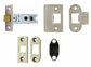 ARGO Dual Satin Nickel/ CP Lever on Square Rose Door Handles Accessories/Latches