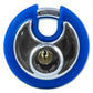 Asec Coloured Discus Padlock Blue (AS10473)