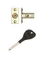 Window Rack Bolt Electro Brass with or without Star Type Security Key 37mm