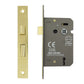 Fire Rated Electro Brass CE Rated 3 Lever Sashlock 63 mm by i-CE Locking Systems