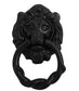 Black Antique Cast Iron Lion Head Door Knocker By Black Country Foundry - 159 mm