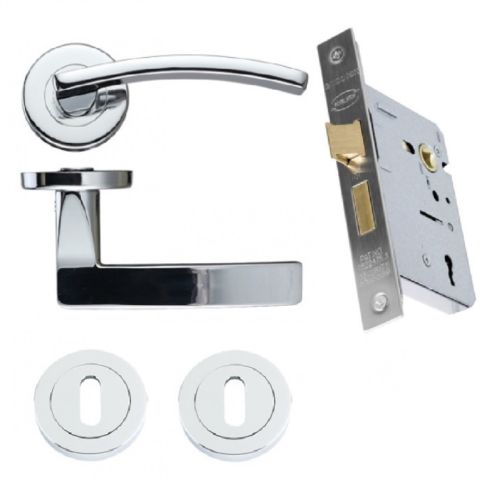Toledo Door Handle Pack (Internal 3 lever Lockset) FOR 45mm FIRE DOORS