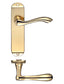 Arundel Lever Handle on Latch Plate Polished Brass