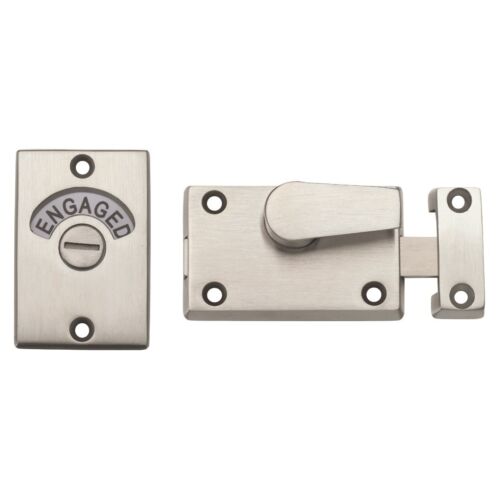 ZOO Hardware ZAS25SS - Toilet Door Lock & Indicator - Satin Stainless Steel