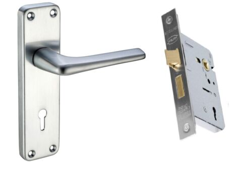 Contract Door Handle (3 Lever Lock Set) Hinges - SAA For 45mm Thick Fire Doors