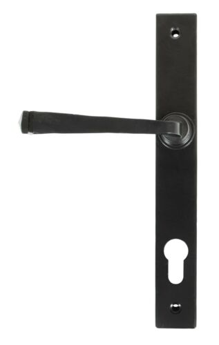 Euro Door Handles, From the Anvil Avon Black 92mm Centres