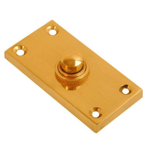 Victorian Style Door Bell Push - Polished Brass 75 mm Door Bell Push Button